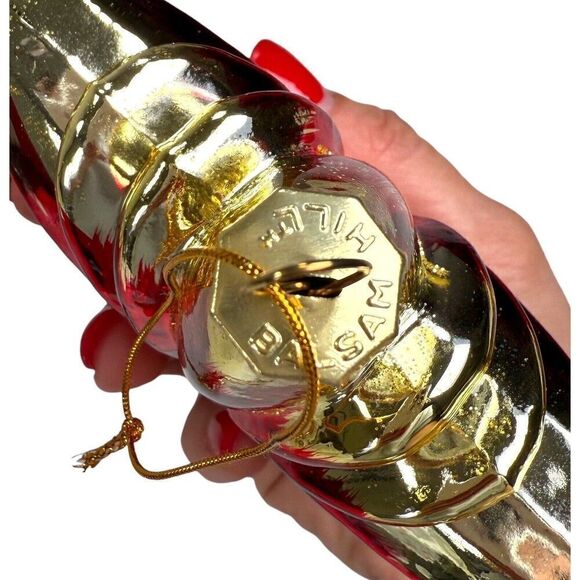 Balsam Hill Christmas Cheer Ornaments Set of 2 Stars Red Gold - Picture 4 of 7